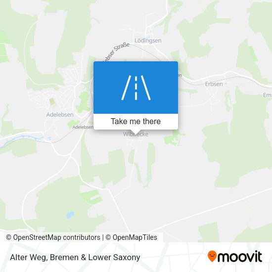 Alter Weg map
