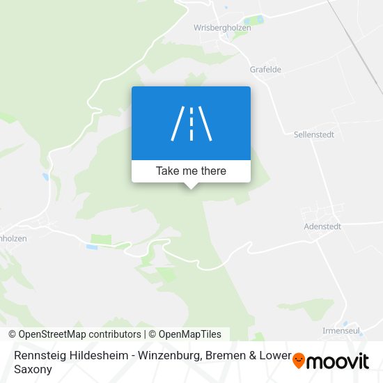 Rennsteig Hildesheim - Winzenburg map