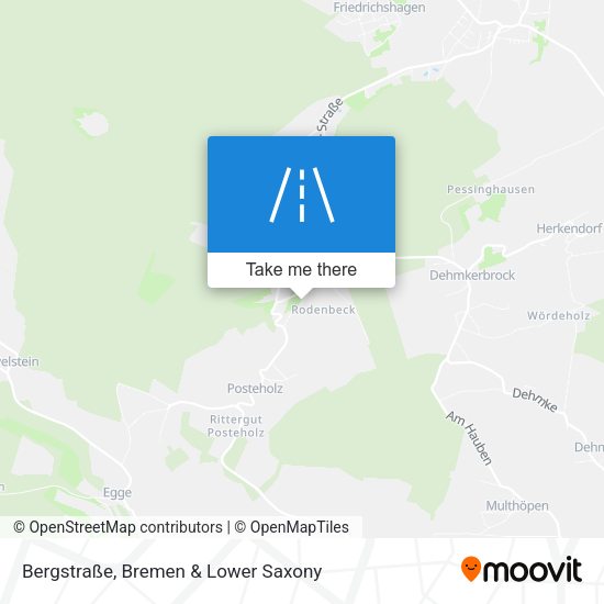 Bergstraße map