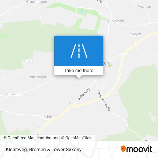 Kleistweg map