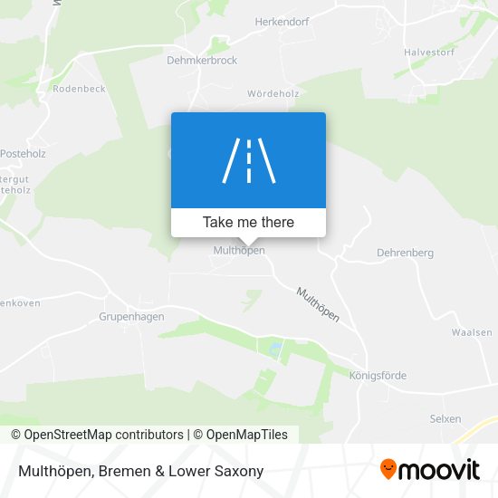 Multhöpen map