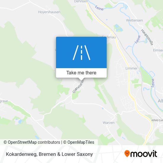 Kokardenweg map