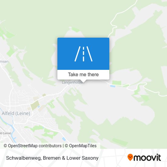 Schwalbenweg map