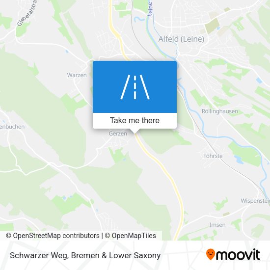 Schwarzer Weg map