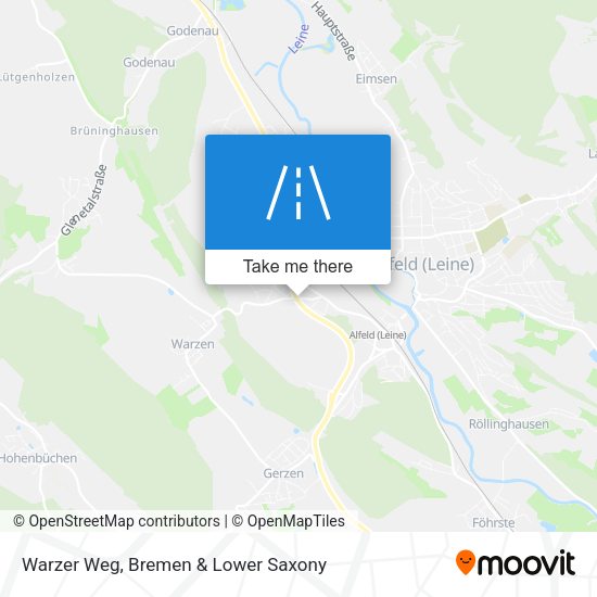 Warzer Weg map