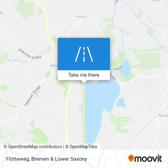 Flötteweg map