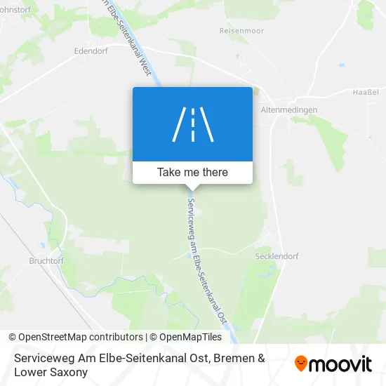 Карта Serviceweg Am Elbe-Seitenkanal Ost