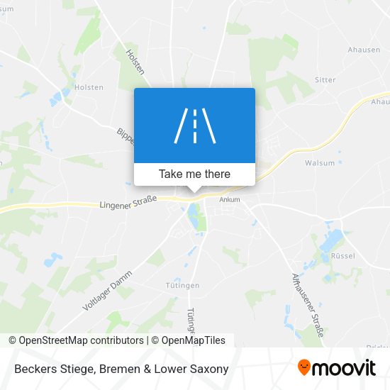 Beckers Stiege map