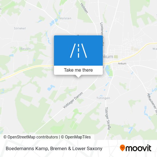 Boedemanns Kamp map