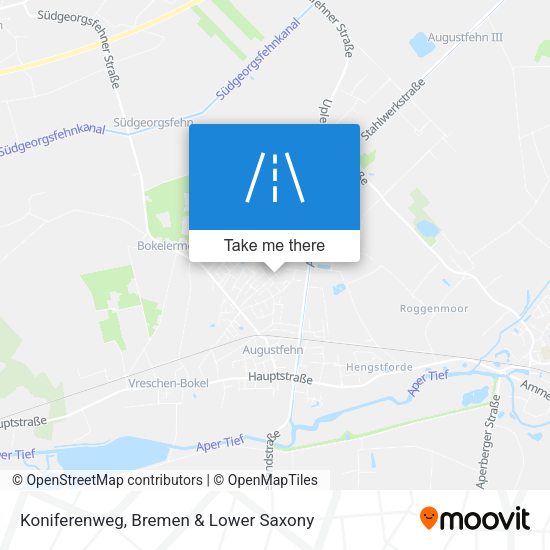 Koniferenweg map
