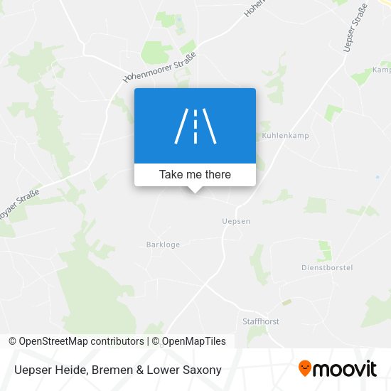 Uepser Heide map