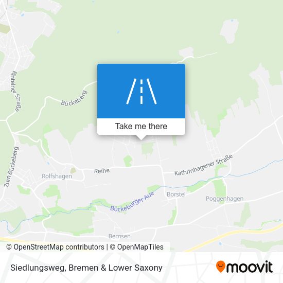 Siedlungsweg map