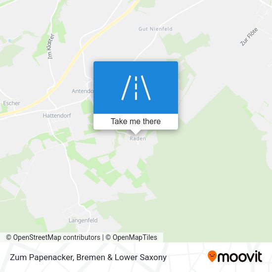 Zum Papenacker map