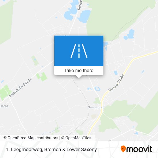 1. Leegmoorweg map