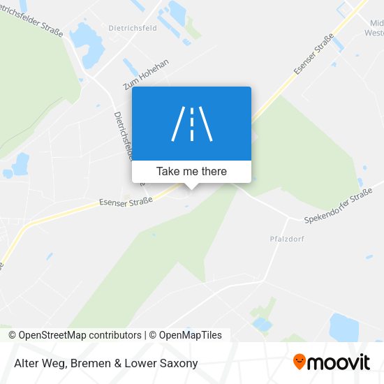 Alter Weg map