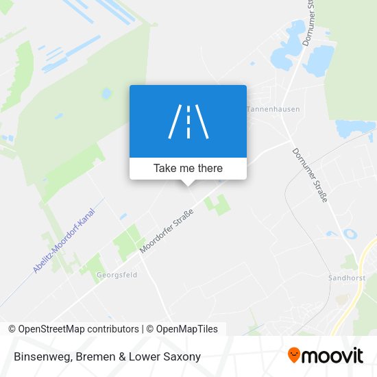 Binsenweg map