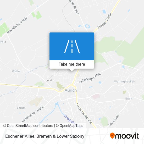 Eschener Allee map