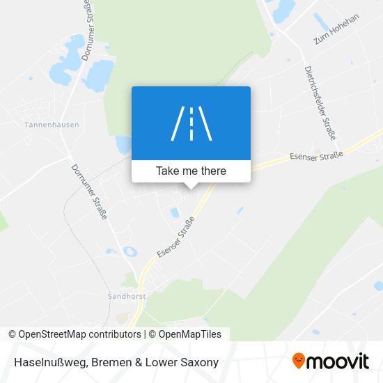 Haselnußweg map