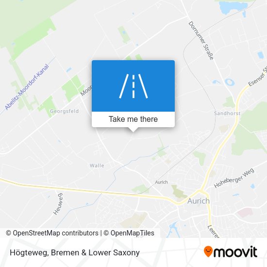 Högteweg map