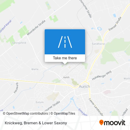 Knickweg map