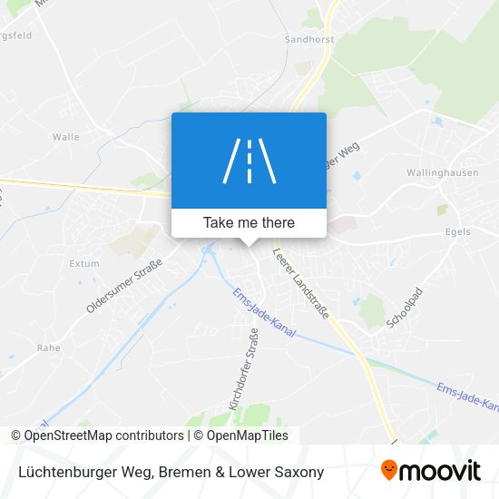 Lüchtenburger Weg map