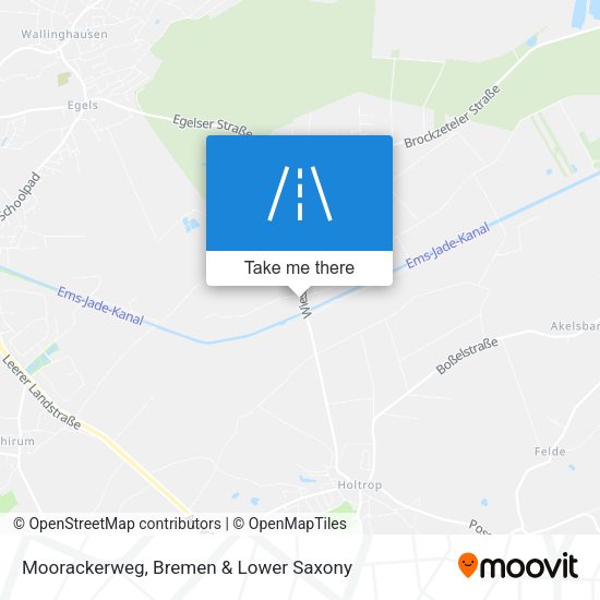 Moorackerweg map