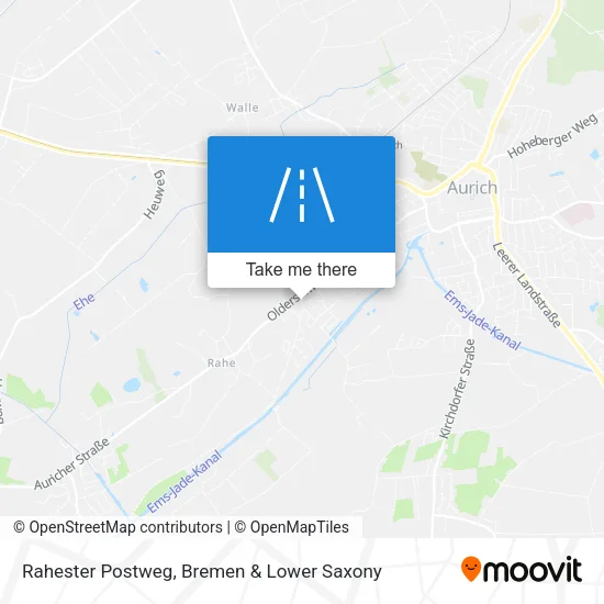 Карта Rahester Postweg