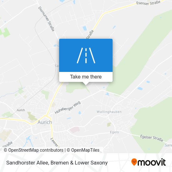 Sandhorster Allee map