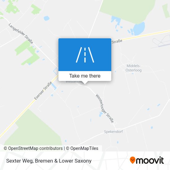 Sexter Weg map