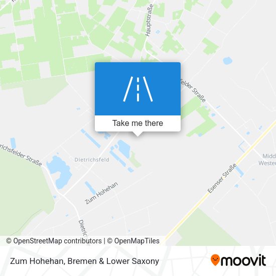 Zum Hohehan map