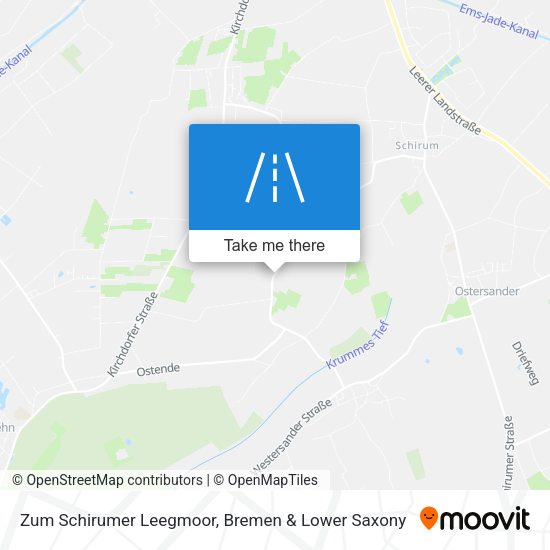 Zum Schirumer Leegmoor map