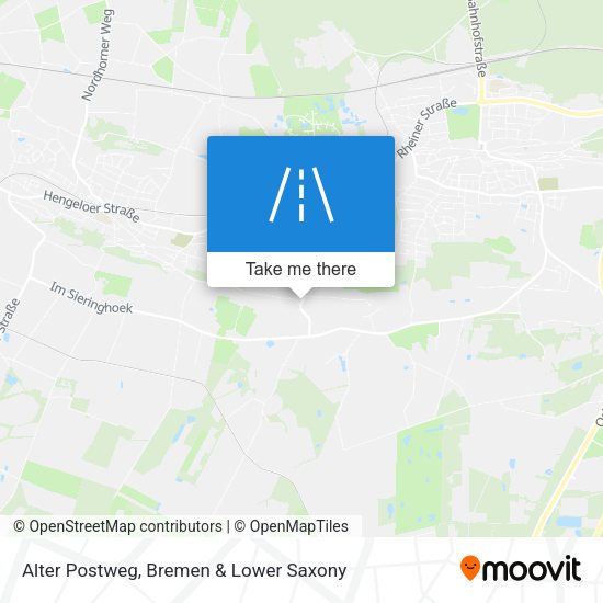 Alter Postweg map