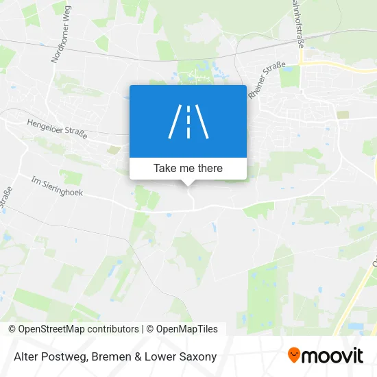 Карта Alter Postweg