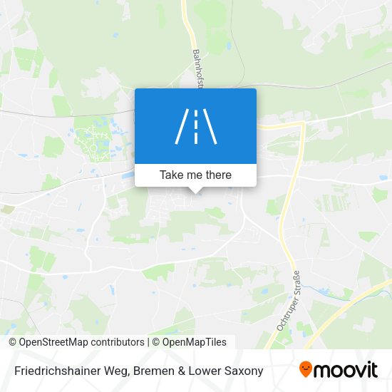 Friedrichshainer Weg map