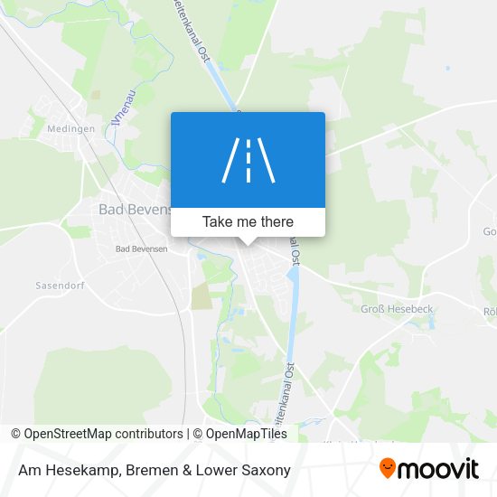 Am Hesekamp map