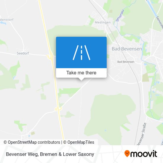 Bevenser Weg map