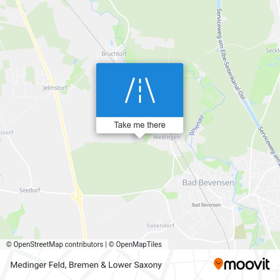 Medinger Feld map