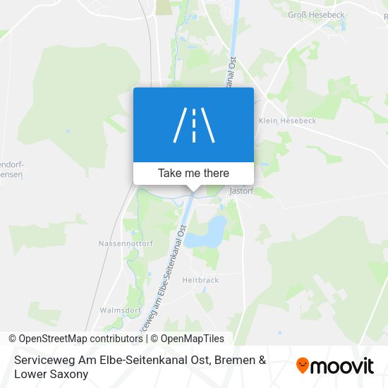 Serviceweg Am Elbe-Seitenkanal Ost map