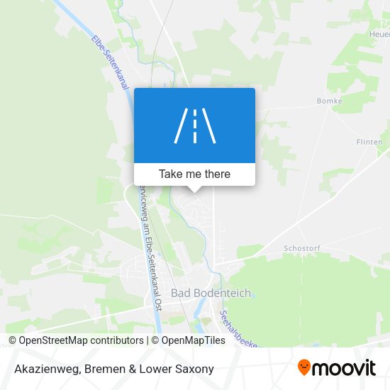 Akazienweg map