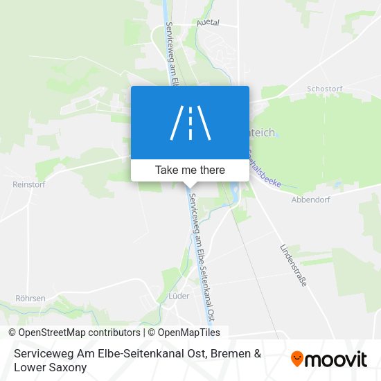 Serviceweg Am Elbe-Seitenkanal Ost map