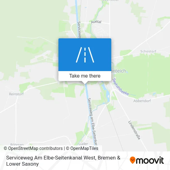 Карта Serviceweg Am Elbe-Seitenkanal West