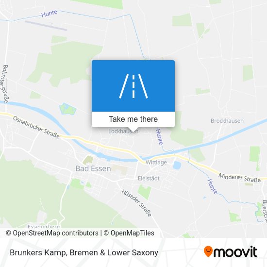 Brunkers Kamp map