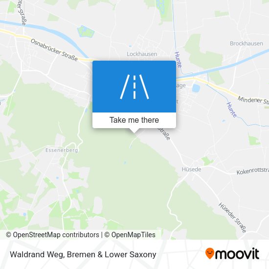 Waldrand Weg map