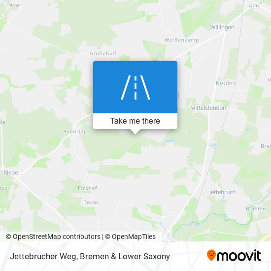 Jettebrucher Weg map
