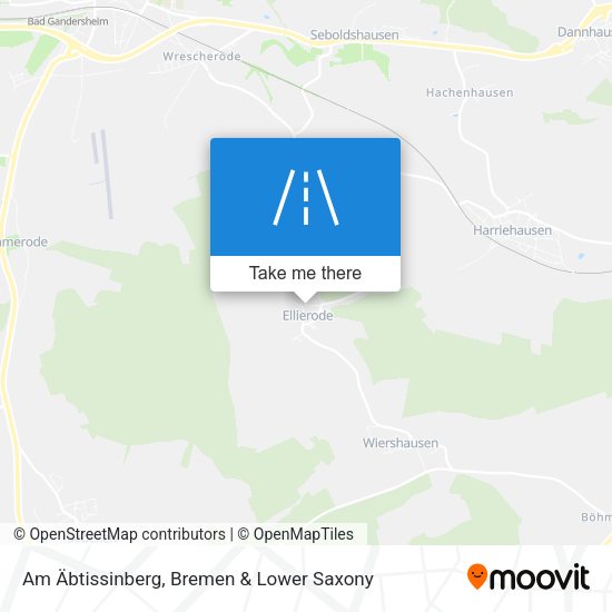 Am Äbtissinberg map