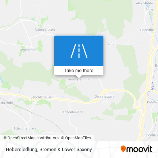 Hebersiedlung map