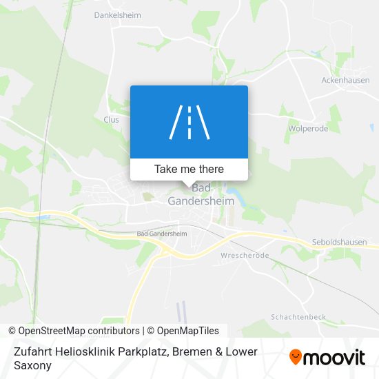 Zufahrt Heliosklinik Parkplatz map