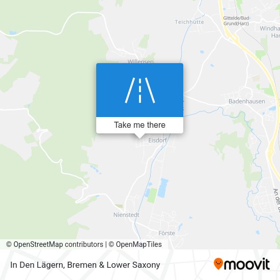 In Den Lägern map