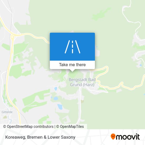 Koreaweg map