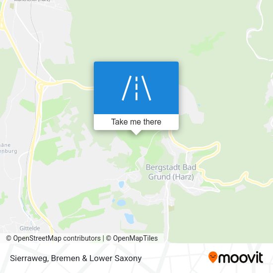 Sierraweg map